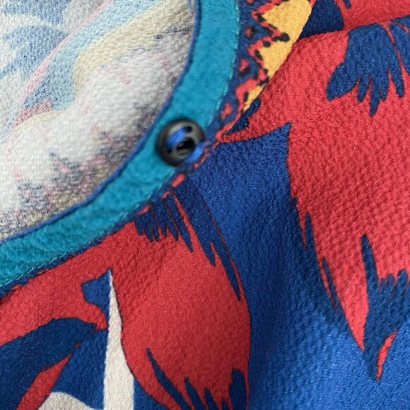 Flying Tomato Blue Boho Floral Printed Maxi Dress Size XS V-Neck - Picture 7 of 16